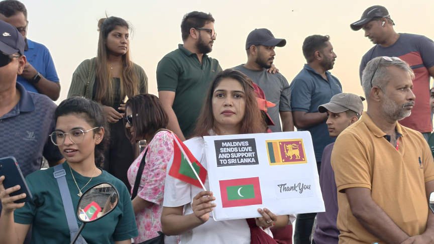 ލަންކާ ރައްޔިތުން އެއްވެ ހާމަކޮށްދިނީ ދިވެހީންނަށް ޓަކައި އޮތް ލޯތްބާއި ޝުކުރު