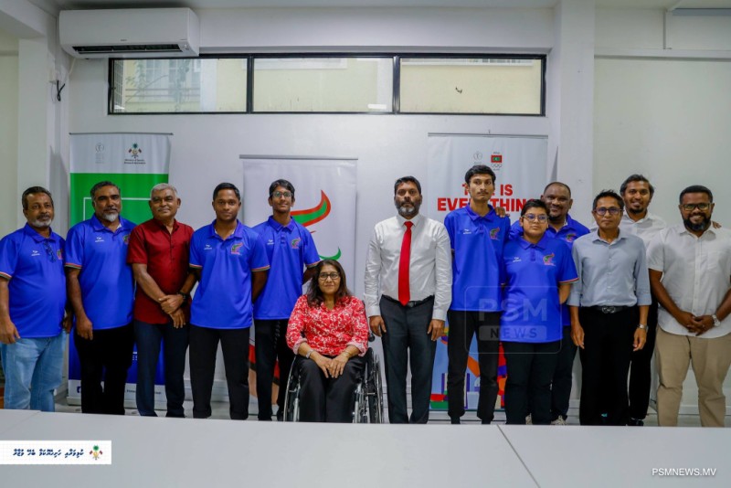 އޭޝިއަން ޔޫތު ޕެރަ ގޭމްސްގައި ވާދަކުރާ ރާއްޖޭގެ ޕެރަ އެތުލީޓުންނަށް ވަޒީރު ހިތްވަރު ދެއްވައިފި