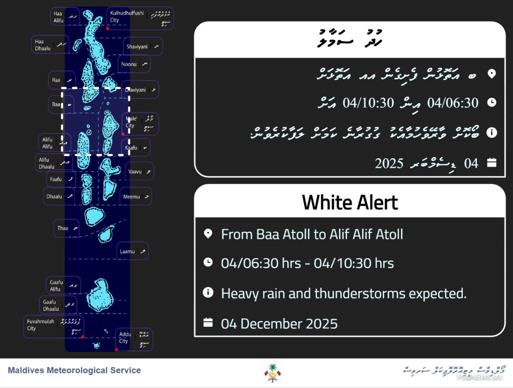 ހަފުތާ ބަންދަށް މޫސުން ގޯހެއް ނޫން؛ އެހެންނަމަވެސް އާދިއްތަ ދުވަހުން ފެށިގެން ވިއްސާރަ ކުރާނެ