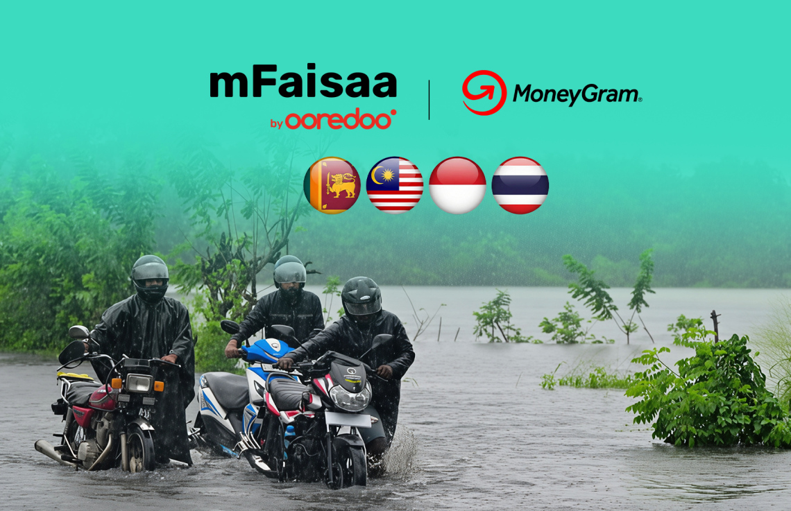 ތޫފާނު އެރި ގައުމުތަކަށް އެމް-ފައިސާ މެދުވެރިކޮށް އިތުރު ޗާޖަކާނުލައި ފައިސާ ފޮނުވޭނެ