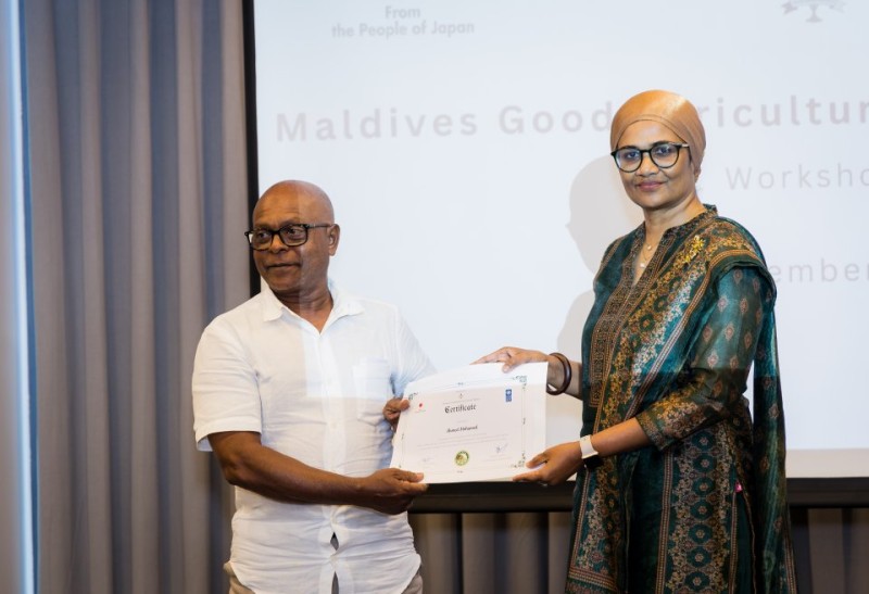 ގުޑް އެގްރިކަލްޗަރަލް ޕްރެކްޓިސަސް ސެޓިފިކެޓުން ދަނޑުވެރިކަން ބައިނަލްއަގްވާމީ ފެންވަރަކަށް ގެންދެވޭނެ: މާރިޔާ