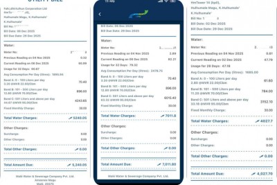 އާ ފްލެޓްތަކުގެ ބައެއް ފެންބިލު އާދަޔާ ޚިލާފަށް ބޮޑު, އެއް ބިލު 7000ރ. ގައި!