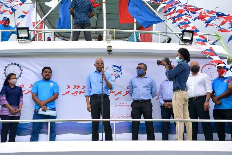 މަސްވެރިކަމުގެ ސިނާއަތު ކުރިއެރުވުމަށް "ކުރީ ސަރުކާރުން" ފަށާފައިވާ ބޮޑެތި މަޝްރޫޢުތައް އަވަހަށް ނިންމުމަކީ ކޮންމެހެން ކުރަންޖެހޭ ކަމެއް: ރައީސް ސާލިޙް