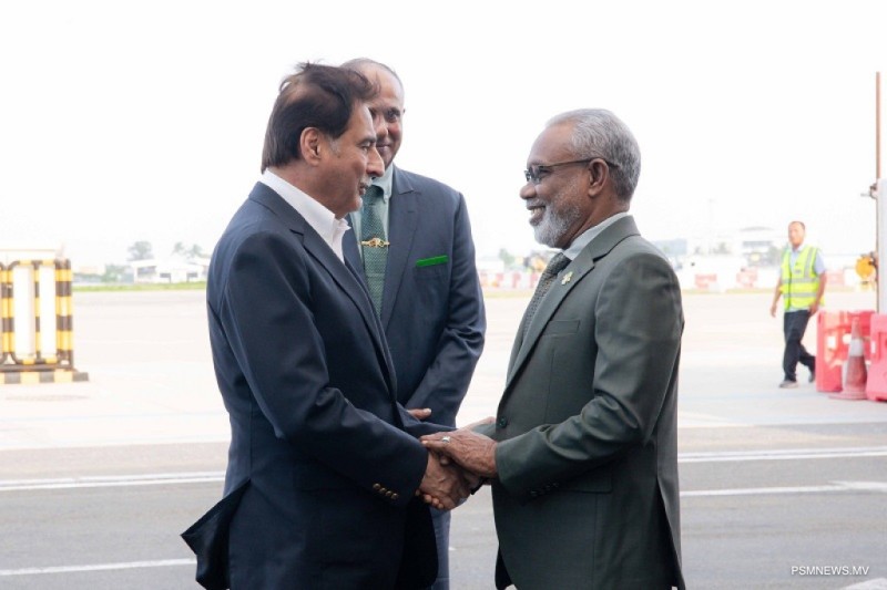 ޕާކިސްތާނުގެ ޤާނޫނުހަދާ މަޖިލީހުގެ ރައީސް ރަސްމީ ދަތުރުފުޅެއްގައި ރާއްޖެ ވަޑައިގެންފި