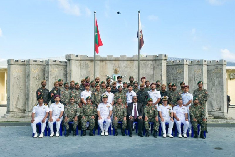 އިންޑިއާ ސިފައިންނާ އެކު އެމްއެންޑީއެފުން މަސް ދުވަހަށް ގެންދިޔަ ތަމުރީނުތައް ނިންމާލައިފި