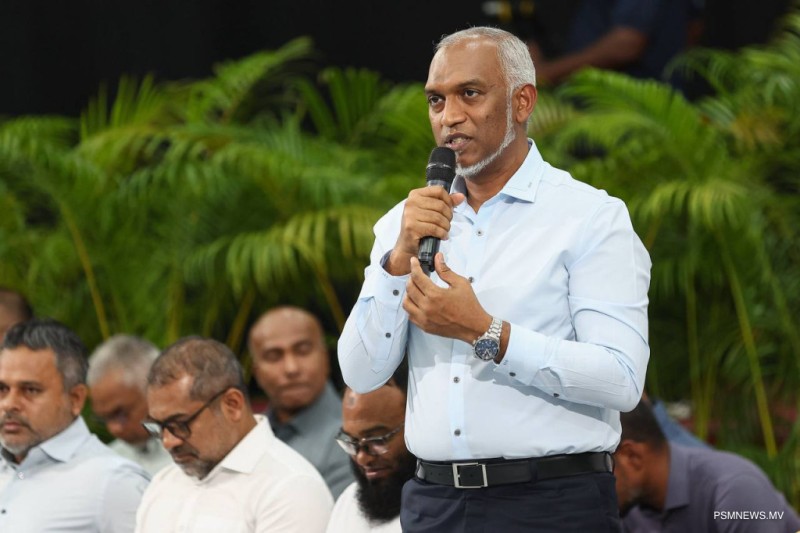 ރައީސުލްޖުމްހޫރިއްޔާ މިރޭ ފޭސް 1ގެ ރައްޔިތުންނާ ބައްދަލުކުރައްވަނީ