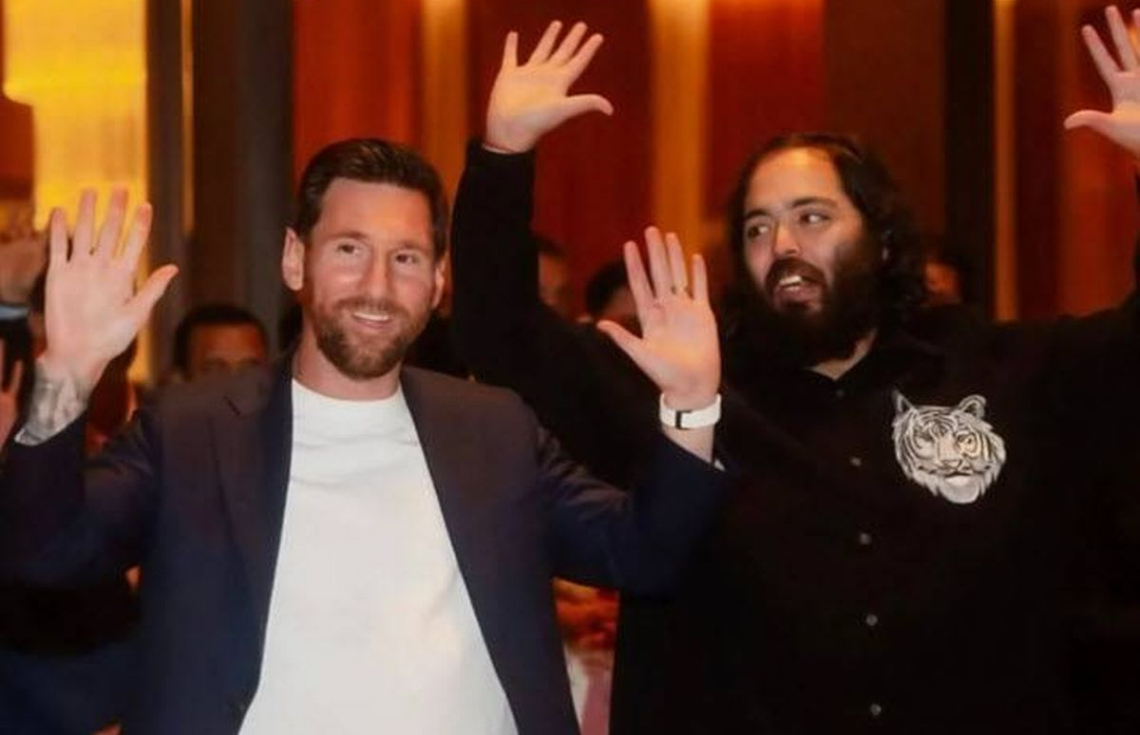 އަމްބާނީގެ ދަރިފުޅު މެސީ އަށް ދިނީ މިލިއަން ޑޮލަރުގެ ގަޑިއެއް