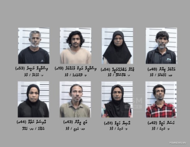 މާލޭގައި ހިންގި މަސްތުވާތަކެތީގެ އޮޕަރޭޝަންތަކެއްގައި 8 މީހުން ހައްޔަރުކޮށްފި