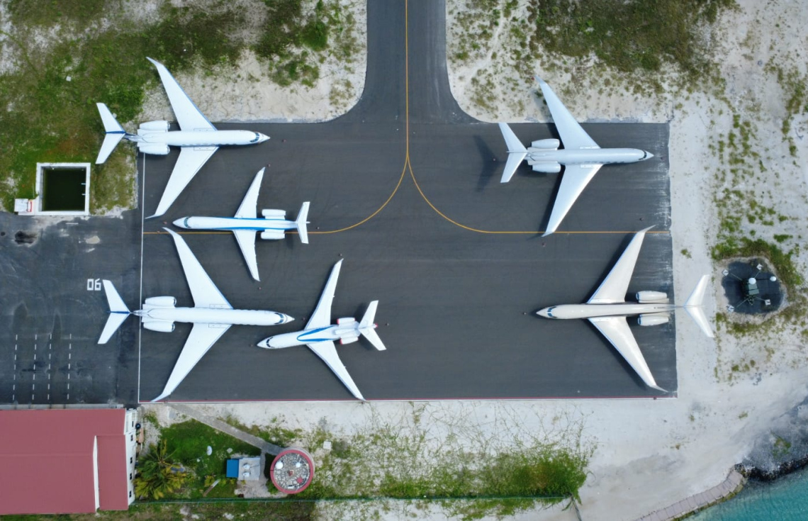 މަހުޖަނުންގެ ޕްރައިވެޓް ޖެޓުތަކުގެ މައި ޖަގަހައަށް މާފަރު އެއާޕޯޓު