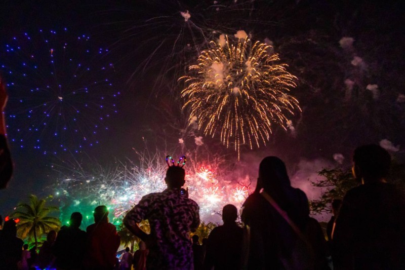 އާންމުންގެ ބޮޑު ތަރުހީބެއް ލިބުނު ހަވާ އެރުވުމާއި ޑްރޯން ޝޯއާއެކު 2026އަށް މަރުހަބާ ކިޔައިފި!