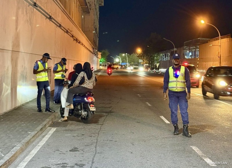 އައު އަހަރުގެ ހަރަކާތްތަކާ ގުޅިގެން ހުޅުމާލޭގައި ފުލުހުންގެ ހާއްސަ އޮޕަރޭޝަނެއް