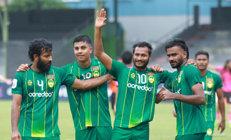 ފޮޓޯ: ދިރާގު ދިވެހި ޕްރިމިއަރ ލީގު - މާޒިޔާ އަދި ޔުނައިޓެޑް ވިކްޓަރީ ބައްދަލު ކުރި މެޗު