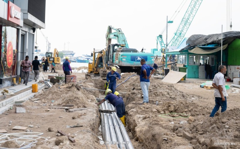 ބާޒާރުމަތީ މަގުގެ ދުވާރުގެ މަސައްކަތް މި ހަފުތާގައި ނިންމަނީ