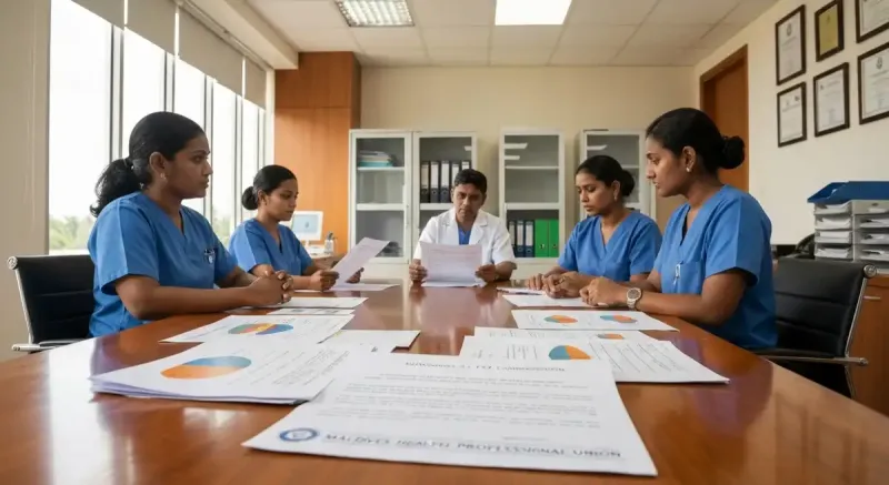 އައު ޕޭފްރޭމް ވަރކް: މުސާރައިގެ އޮނިގަނޑަށް އަލަށް ގެނައި ބަދަލާއި އެކު މުސާރަ ބޮޑު ކުރި ނަމަވެސް, އެ ކަމުގެ ފައިދާ ސިއްހީ ދާއިރާގެ ބައެއް މުވައްޒަފުންނަކަށް ނުލިބޭ