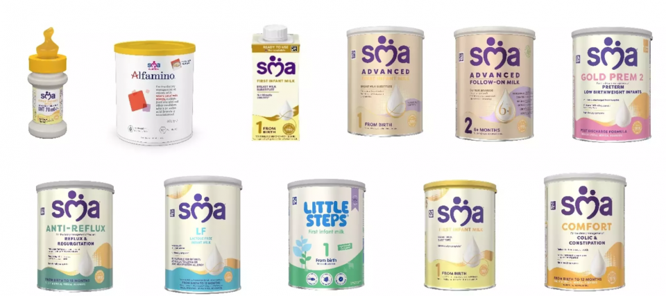 ނެސްލޭ އިންފެންޓް ފޯމިއުލާގެ ބެޗުތަކެއް ތަޣައްޔަރުވެފައިވާތީ ސަމާލުވާން އެދެފި