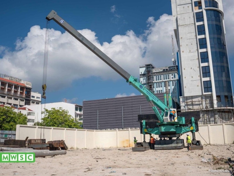 މާލޭގައި 13،000 ޓަނުގެ 2، ފެން ތާނގީ ބެހެއްޓުމުގެ މަސައްކަތް ފަށައިފި