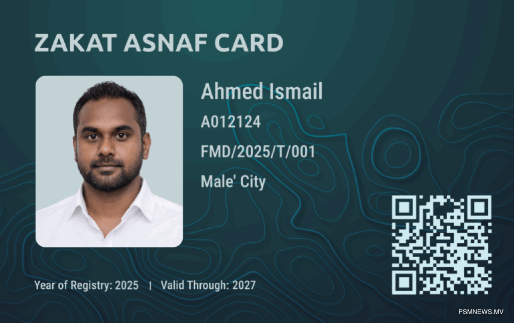 ޚިދުމަތް އަވަސްކުރަން "ޒަކާތް އަސްނާފު ކާޑު" އިފްތިތާޙުކޮށްފި