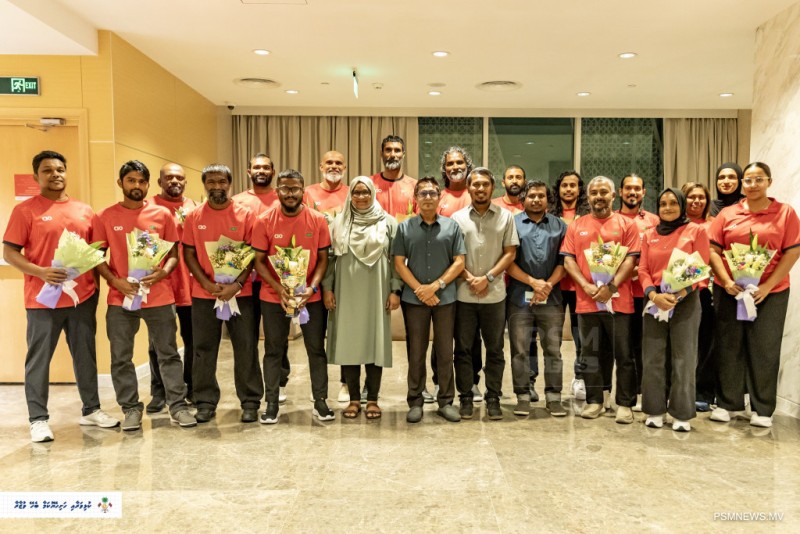 ލޯ މެޑަލްއާއެކު ރާއްޖެ އައި ނެޓުބޯޅަ ޓީމަށް ހޫނު މަރުޙަބާއެއް