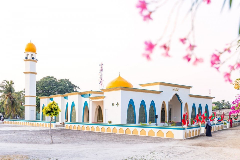 ކުރެންދޫގައި ބިނާކުރި އައު މިސްކިތް 'މަސްޖިދުލް ސިއްދީޤް' ހުޅުވައިފި