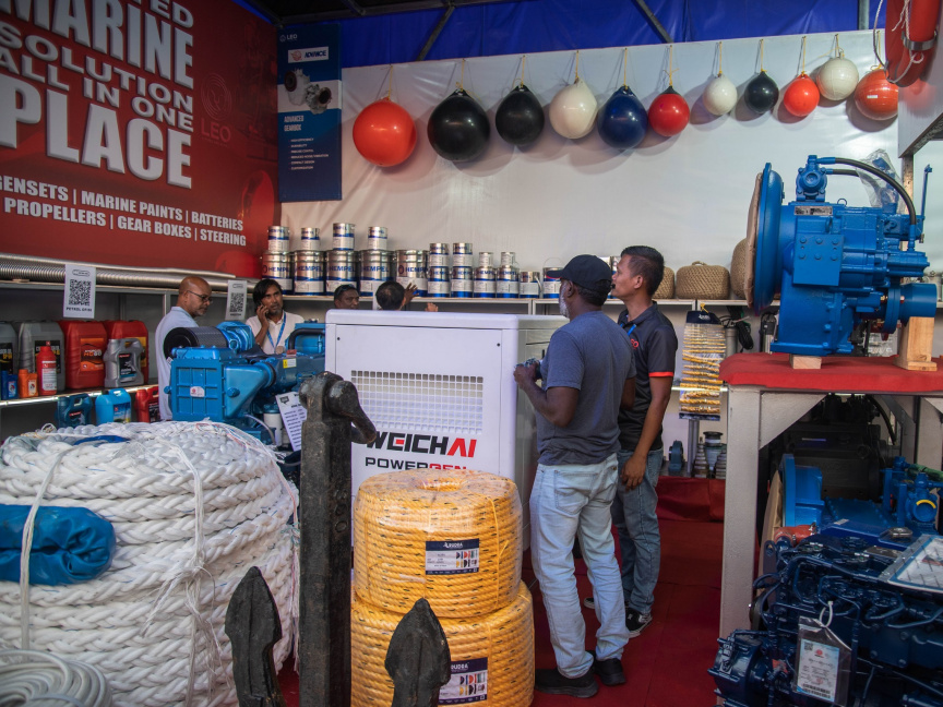 ލިއޯ ސްޓޯރސް އެންޑް ސަޕްލައިސްއިން މެރިން އެކްސްޕޯގައި ބައިވެރިވެ، މަޝްހޫރު ބްރޭންޑުތަކުގެ އުފެއްދުންތައް ދައްކާލައިފި