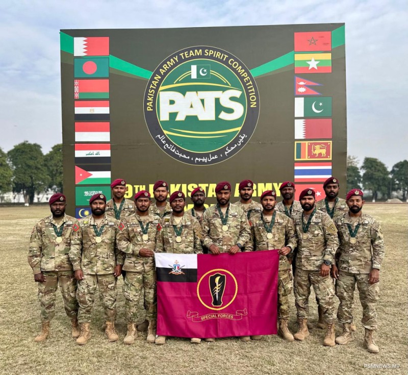 ޕެޓްސް މުބާރާތުން ރަން މެޑަލް ހޯދި ސިފައިންނަށް ހޫނު މަރުޙަބާއެއް