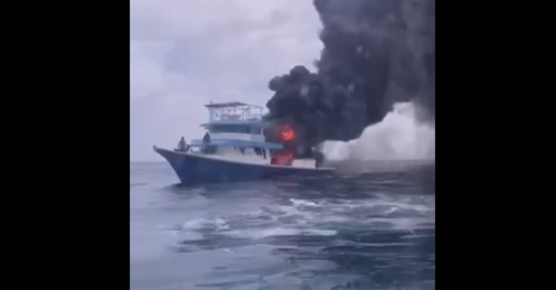 މާލެ ކައިރީގައި އޮތް ދޯންޏެއްގައި ރޯވެ އަނދަނީ