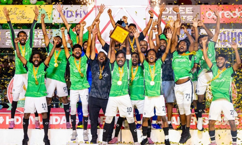 ރާއްޖޭގެ ފުޓްސަލް ރަސްކަން ނައިވާދޫއަށް، ތަށި ބޮޑުތިލަދުންމައްޗަށް