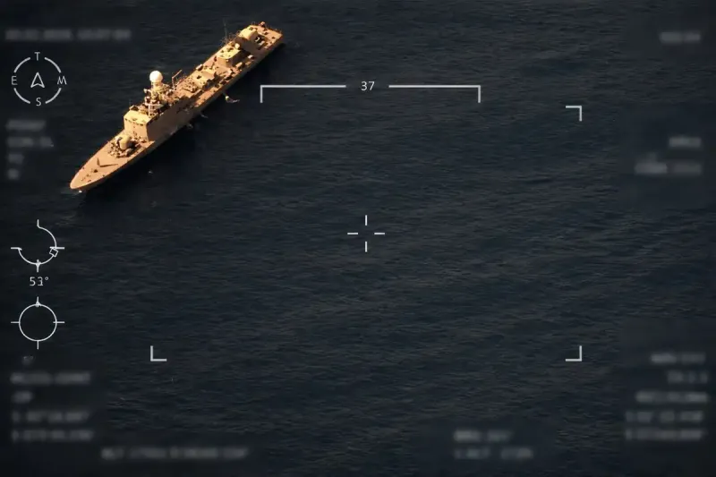 މިސައިލާއި ބޮޑު ބަޑި ހަރުކޮށްފައިވާ ދަރުމަވަންތަ ފޯޅަވަހި ކައިރީގައި ހަރަކާތްތެރިވާ ހަބަރު އިނގިރޭސީ ނޫސްތަކަށް