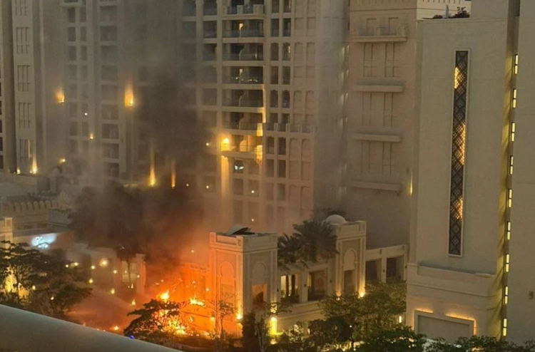 އީރާންގެ ހަމަލައެއްގައި ދުބާއީގެ ހޮޓަލެއްގައި ރޯވެއްޖެ