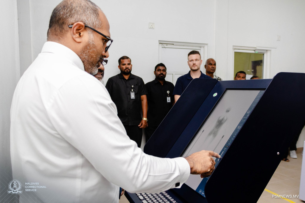 މާފުށީ ޖަލުގައި ފުރަތަމަ ފަހަރަށް ބޮޑީ ސްކޭނަރެއް ބަހައްޓައިފި