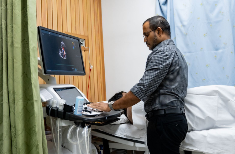 ހުޅުމާލެ ހޮސްޕިޓަލުގައި އެންމެ ފަހުގެ ކާޑިއޯވެސްކިއުލާ ސްކޭން ސިސްޓަމް ބޭނުންކުރަން ފަށައިފި