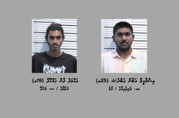 ކަނޑުމަގުން ރާއްޖެ އަށް ހަ ކިލޯގެ ޑްރަގް އެތެރެކުރި ދެ ދިވެއްސަކު ހައްޔަރުކޮށްފި