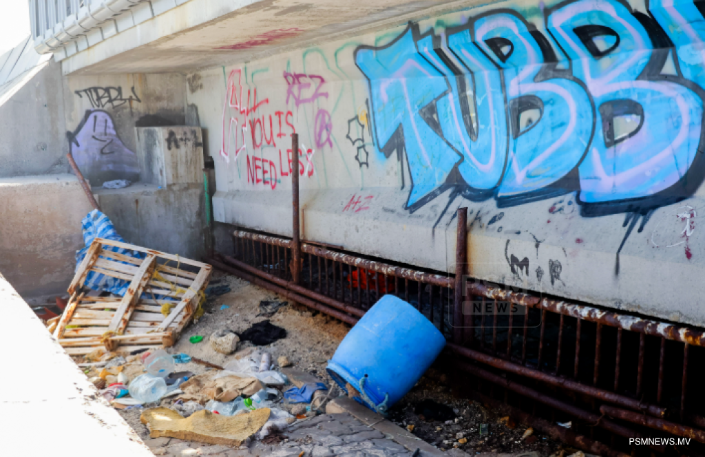 ބުރިޖު ދަށުގައި ބިދޭސީންތަކެއް ދިރިއުޅޭ މައްސަލައެއް ބަލަނީ