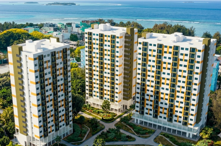 ވިލިމާލޭ 300 ފްލެޓުގެ ބިންގާ އަޅައިފި، އެއީ 17 ބުރީގެ ތިން ޓަވަރު