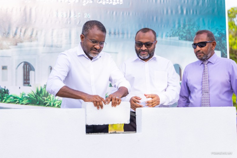 މާމެންދޫ މިސްކިތާއި ޤުރުއާނާ ބެހޭ މަރުކަޒުގެ މަސައްކަތް ފަށައިފި