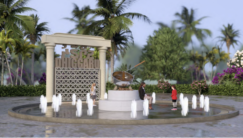 ދިއްގަރުގެ ސްލޯގަން ކަމަށްވާ "ދަ ރިހާކުރު އައިލެންޑް" ރަމްޒުކޮށްދޭ މޮނިއުމަންޓެއް ބިނާކޮށްދޭނެ ފަރާތެއް ހޯދަނީ