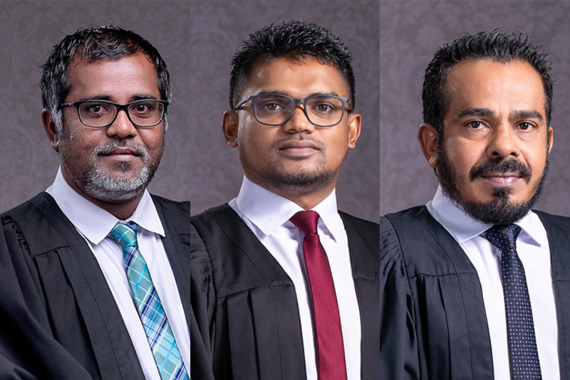 ހައިކޯޓުގެ އިސްފަނޑިޔާރު ކަމަށް ޝަނީޒް، ޖަމީލް އަދި ރައޫފު ކުރިމަތިލައްވައިފި
