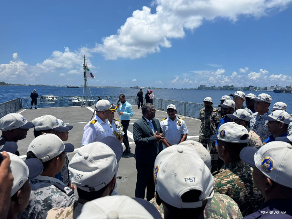 16 ގައުމެއްގެ ކަނޑުގެ ސިފައިންނާއެކު އިންޑިއާގެ މަނަވަރެއް ރާއްޖެއަށް