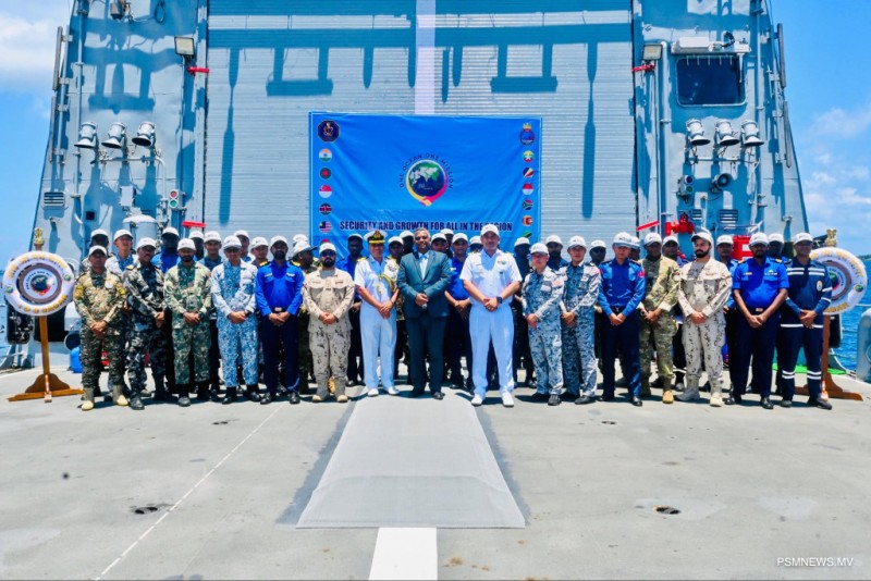 16 ގައުމެއްގެ ކަނޑުގެ ސިފައިންނާއެކު އިންޑިއާގެ މަނަވަރެއް ރާއްޖެއަށް