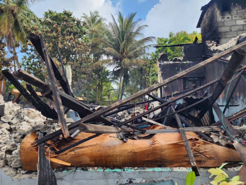 އަލިފާން ރޯވި "އައިރިސް"ގޭގައި ދިރިއުޅެމުން އައި 2 މީހުންނަށް ވަގުތީ ބޯހިޔާވަހިކަން ދީފި