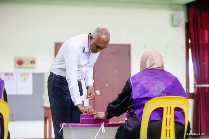 ރައީސުލްޖުމްހޫރިއްޔާ ވޯޓު ލައްވައިފި