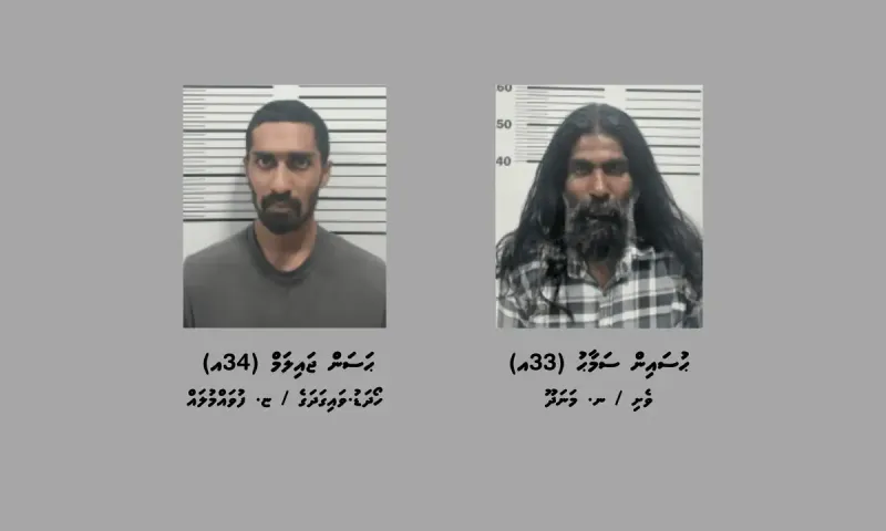 މަސްތުވާތަކެތީގެ މައްސަލައެއްގައި ހުޅުމާލެއިން ދެމީހަކު ހައްޔަރުކޮށްފި