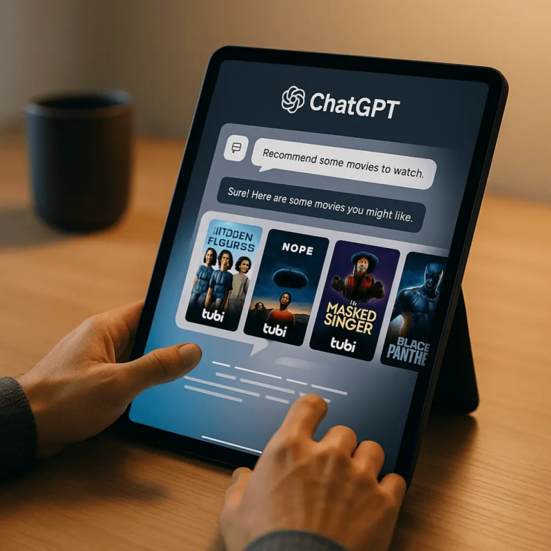 ޗެޓްކޮށްލައިގެން ފިލްމު ހޯދޭގޮތަށް 'ޓިއުބީ' އިން ޗެޓްޖީޕީޓީގައި އެޕެއް ތަޢާރަފުކޮށްފި