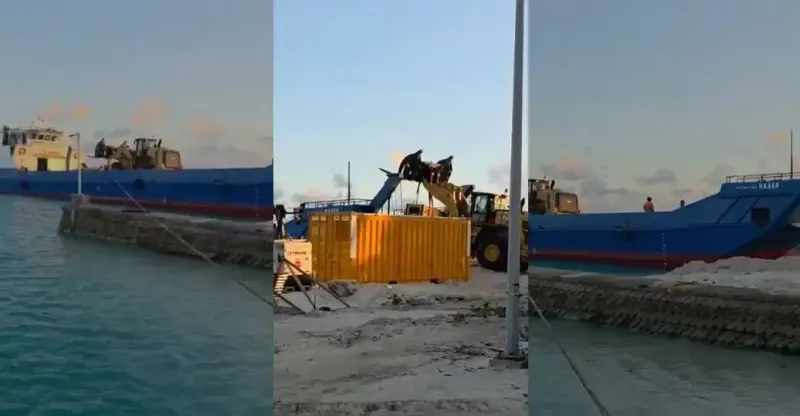 ތ.ގާދިއްފުށިން ސަރުކާރަށް ލިބުނު ބައްޔަށް ފަހު، ބިން ހިއްކުމުގެ މަސައްކަތް ހުއްޓާލައި ތަކެތި ވެސް އަނބުރާ ގެންދަނީ