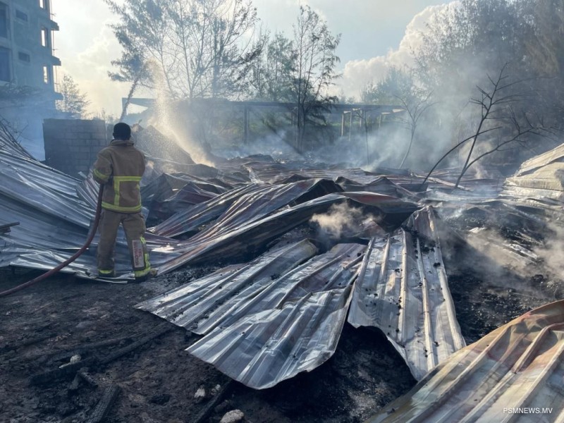 ހުޅުމާލޭ ވޯޓަރ ތީމް ޕާކު ސަރަހައްދުގައި އަލިފާނުގެ ހާދިސާއެއް