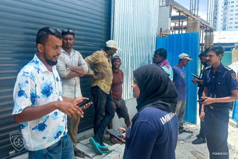 ހުޅުމާލެއިން 8 ބިދޭސީއަކު އިމިގްރޭޝަންގެ ބެލުމުގެ ދަށަށް