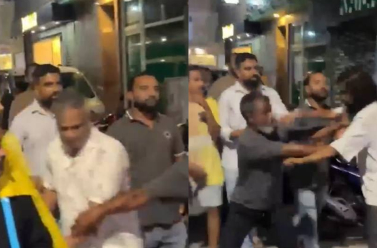 މޭޔަރު އާޒިމަށް މުޒާހަރާގެ ތެރެއިން ހަމަލަދީފި