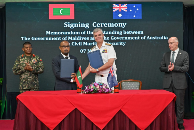 ކަނޑުގެ ސަލާމަތާ ގުޅޭ އޮޕަރޭޝަންތައް ހިންގަން ރާއްޖެއާއި އޮސްޓްރޭލިއާއާ ދެމެދު އެއްބަސްވުމެއް