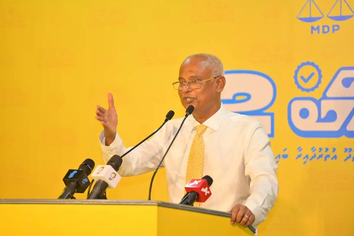 ހޯމަ ދުވަހުގެރޭ މާލޭގައި ބޭއްވި ސޯބެގެ ކެމްޕެއިން ޖަލްސާގައި ކުރީގެ ރައީސް ސޯލިހު ވާހަކަ ދައްކަވަނީ