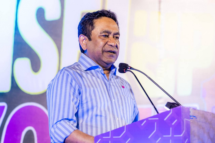 އެމްޑީޕީ ނޫން ޕާޓީއެއް ހައްގު ހޯދުމަށް މަސައްކަތްކުރާ މަންޒަރެއް ނުފެނޭ، ގުޅިގެން މަސައްކަތް މި ކުރަނީ ރައްޔިތުންގެ ހައްގުގައި: ޔާމީން
